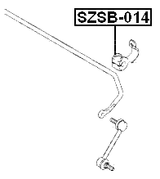 SZSB-014 - REAR STABILIZER BAR BUSH D14