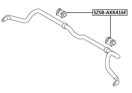 SZSB-AKK416F - FRONT STABILIZER BAR BUSH D25