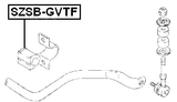 SZSB-GVTF - FRONT STABILIZER BAR BUSH D23