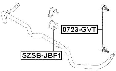 SZSB-JBF1 - FRONT STABILIZER BAR BUSH D26