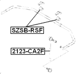 SZSB-RSF - FRONT STABILIZER BAR BUSH D20.3