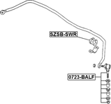SZSB-SWR - REAR STABILIZER BAR BUSH D17