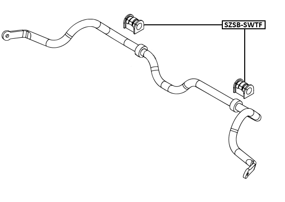 SZSB-SWTF - FRONT STABILIZER BAR BUSH D23
