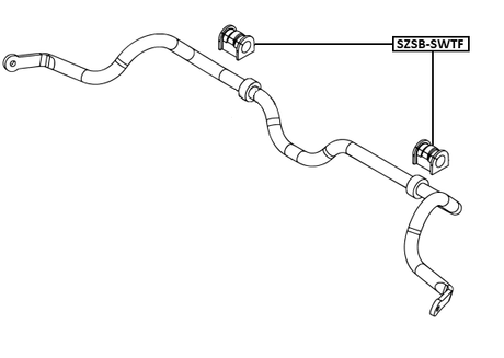 SZSB-SWTF - FRONT STABILIZER BAR BUSH D23