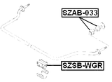 SZSB-WGR - FRONT STABILIZER BAR BUSH D21
