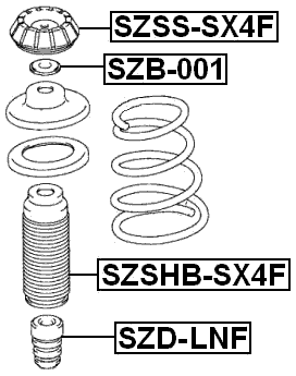 SZSHB-SX4F - FRONT SHOCK ABSORBER BOOT