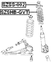 SZSS-002 - FRONT SHOCK ABSORBER MOUNTING