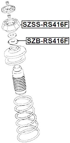 SZSS-RS416F - FRONT SHOCK ABSORBER MOUNTING