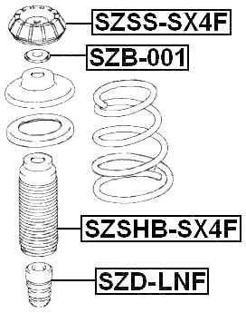 SZSS-SX4F - FRONT SHOCK ABSORBER MOUNTING