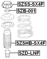 SZSS-SX4F - FRONT SHOCK ABSORBER MOUNTING