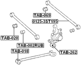 TAB-002RUB - REAR KNUCKLE BUSHING