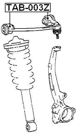 TAB-003Z - BUSHING, FRONT UPPER CONTROL ARM