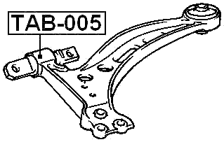 TAB-005 - FRONT BUSHING, FRONT CONTROL ARM