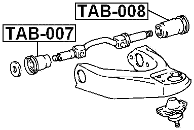 TAB-008 - REAR BUSHING, FRONT UPPER CONTROL ARM