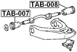 TAB-008 - REAR BUSHING, FRONT UPPER CONTROL ARM