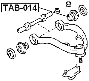 TAB-014 - BUSHING, FRONT UPPER CONTROL ARM