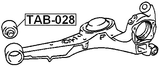 TAB-028 - BUSHING, REAR LOWER TRAILING ARM