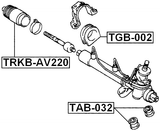 TAB-032 - STEERING RACK BUSHING