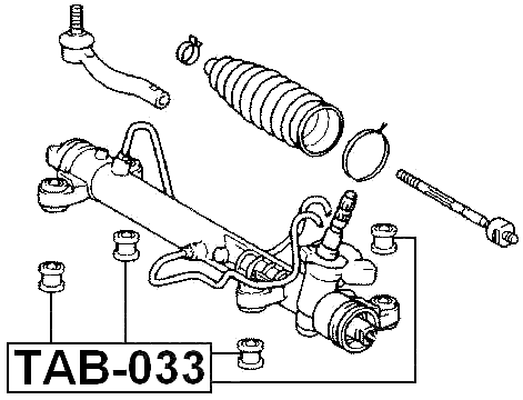 TAB-033 - STEERING RACK BUSHING