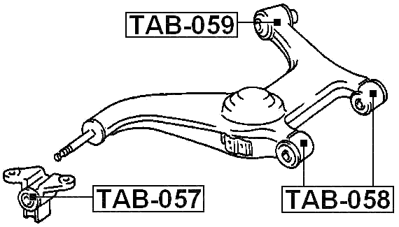TAB-057 - REAR ARM BUSHING