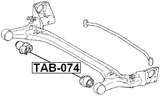 TAB-074 - REAR CROSSMEMBER BUSHING
