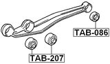 TAB-086 - REAR BUSHING, FRONT CONTROL ARM