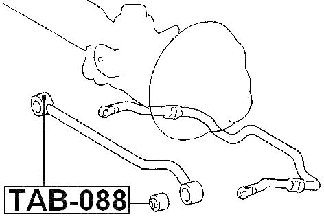 TAB-088 - BUSHING, FRONT TRANSVERSAL ROD