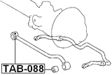 TAB-088 - BUSHING, FRONT TRANSVERSAL ROD