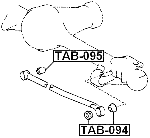 TAB-094 - BUSHING, FRONT TRANSVERSAL ROD