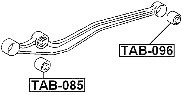 TAB-096 - REAR BUSHING, FRONT CONTROL ARM