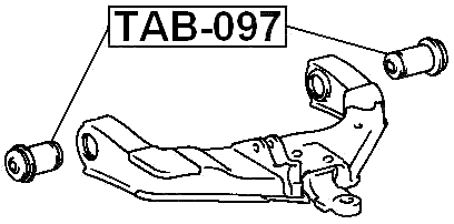 TAB-097 - BUSHING, FRONT LOWER CONTROL ARM