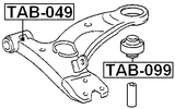 TAB-099 - REAR BUSHING, FRONT CONTROL ARM