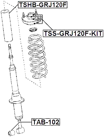 TAB-102 - BUSHING, REAR SHOCK ABSORBER