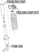 TAB-102 - BUSHING, REAR SHOCK ABSORBER