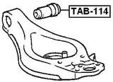 TAB-114 - BUSHING, FRONT LOWER CONTROL ARM