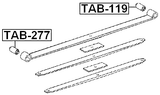 TAB-119 - REAR LEAF SPRING BUSHING