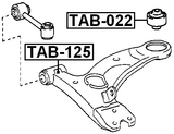 TAB-125 - FRONT BUSHING, FRONT CONTROL ARM