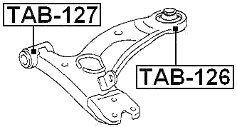 TAB-126 - REAR BUSHING, FRONT CONTROL ARM