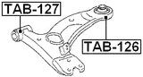 TAB-126 - REAR BUSHING, FRONT CONTROL ARM
