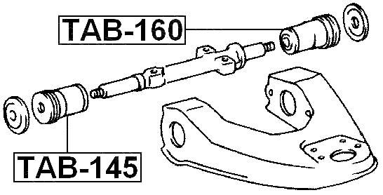 TAB-145 - BUSHING, FRONT UPPER CONTROL ARM
