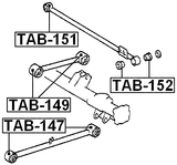 TAB-149 - BUSHING, REAR UPPER TRAILING ARM