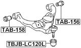 TAB-156 - BUSHING, FRONT LOWER CONTROL ARM