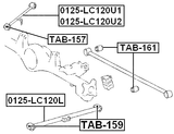 TAB-159 - BUSHING, REAR TRAILING ARM