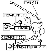 TAB-164 - BUSHING, REAR TRAILING ARM