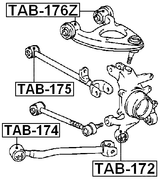 TAB-176Z - BUSHING, REAR UPPER CONTROL ARM