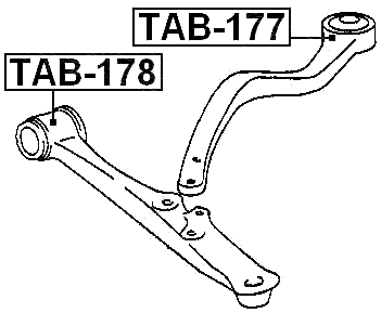 TAB-178 - BUSHING, FRONT LOWER CONTROL ARM