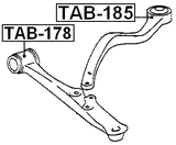 TAB-185 - BUSHING, FRONT LOWER CONTROL ARM