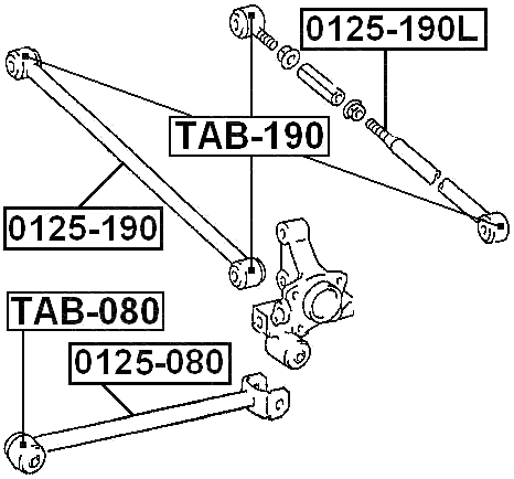 TAB-190 - BUSHING, REAR TRANSVERSE ARM