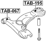 TAB-195 - REAR BUSHING, FRONT CONTROL ARM