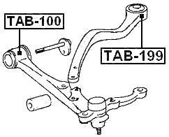TAB-199 - REAR BUSHING, FRONT CONTROL ARM